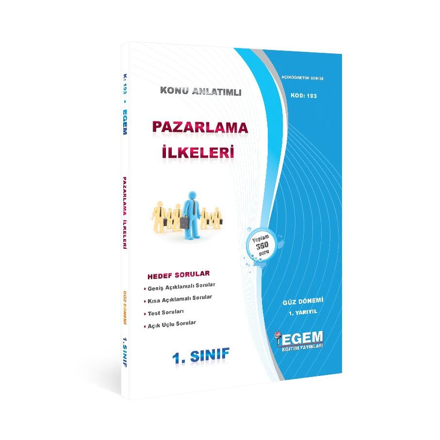 AÖF 1. SINIF PAZARLAMA İLKELERİ KONU ANLATIMLI SORU BANKASI