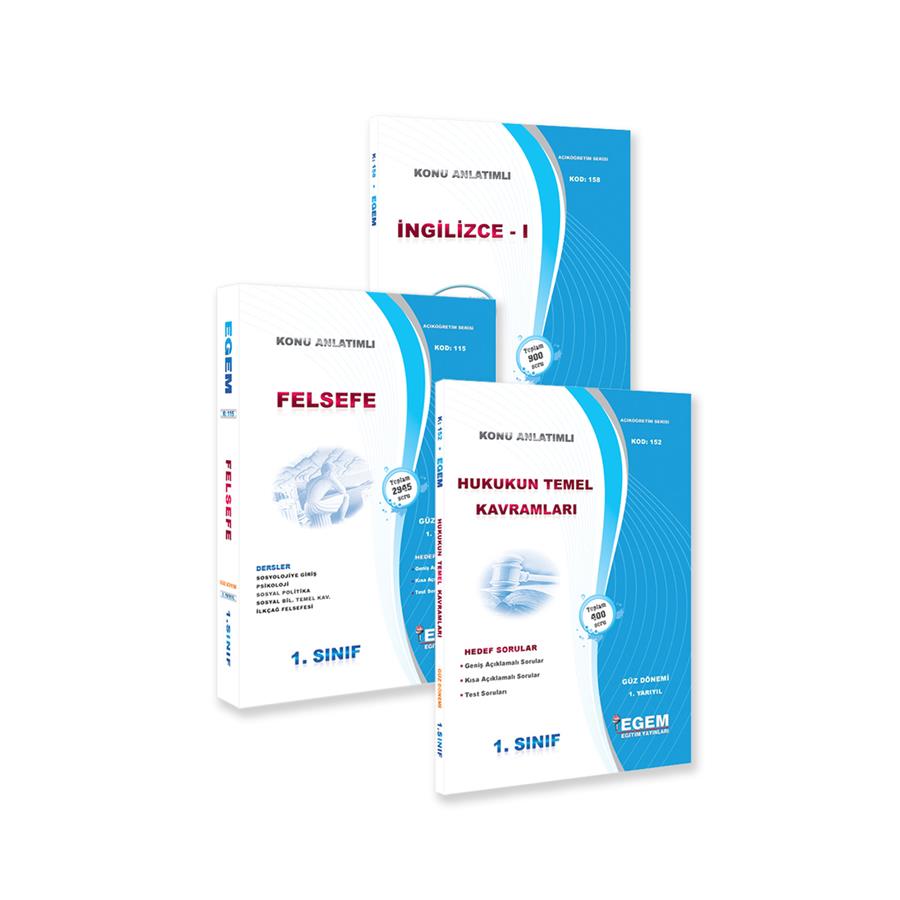 AÖF 1. SINIF FELSEFE GÜZ DÖNEMİ KONU ANLATIMLI SORU BANKASI VE İNGİLİZCE I