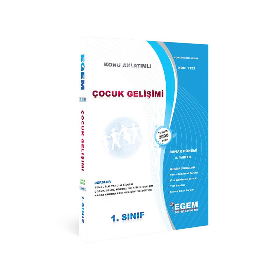 AÖF 1. SINIF ÇOCUK GELİŞİMİ BAHAR DÖNEMİ 2. YARIYIL KONU ANLATIMLI SORU BANKASI