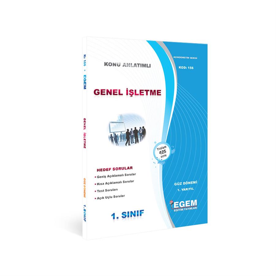 AÖF 1. SINIF GENEL İŞLETME GÜZ DÖNEMİ 1. YARIYIL KONU ANLATIMLI SOU BANKASI 
