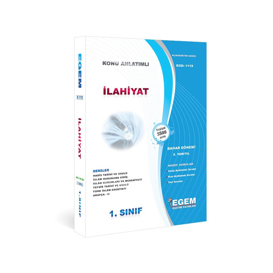 AÖF 1. SINIF İLAHİYAT BAHAR DÖNEMİ 2. YARIYIL KONU ANLATIMLI SORU BANKASI