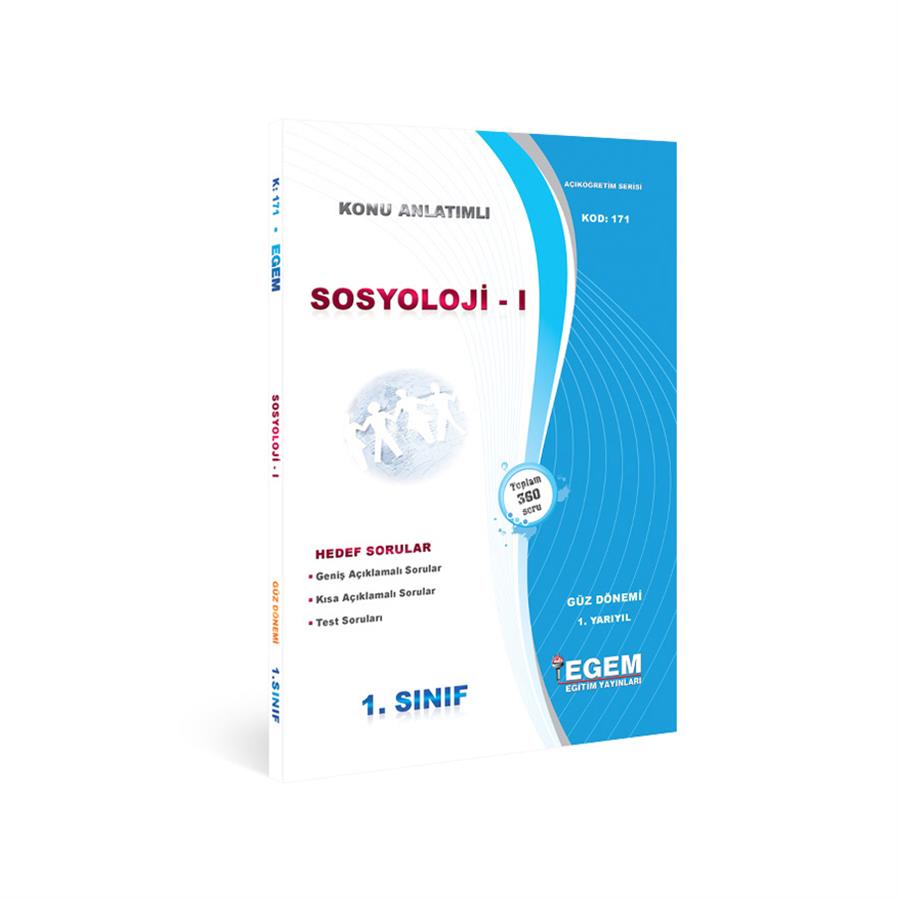 AÖF 1. SINIF SOSYOLOJİ- I GÜZ DÖNEMİ 1. YARIYIL KONU ANLATIMLI SORU BANKASI