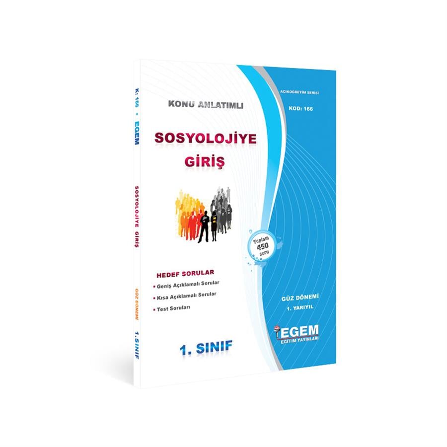 AÖF 1. SINIF SOSYOLOJİYE GİRİŞ GÜZ DÖNEMİ 1. YARIYIL KONU ANLATIMLI SORU BANKASI