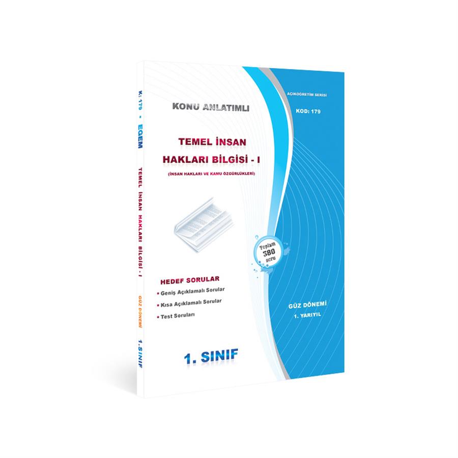 AÖF 1. SINIF TEMEL İNSAN HAKLARI BİLGİSİ I GÜZ DÖNEMİ 1. YARIYIL KONU ANLATIMLI SORU BANKASI