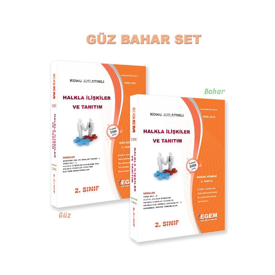 AÖF 2. SINIF HALKLA İLİŞKİLER VE TANITIM GÜZ VE BAHAR DÖNEMİ KONU ANLATIMLI SORU BANKASI