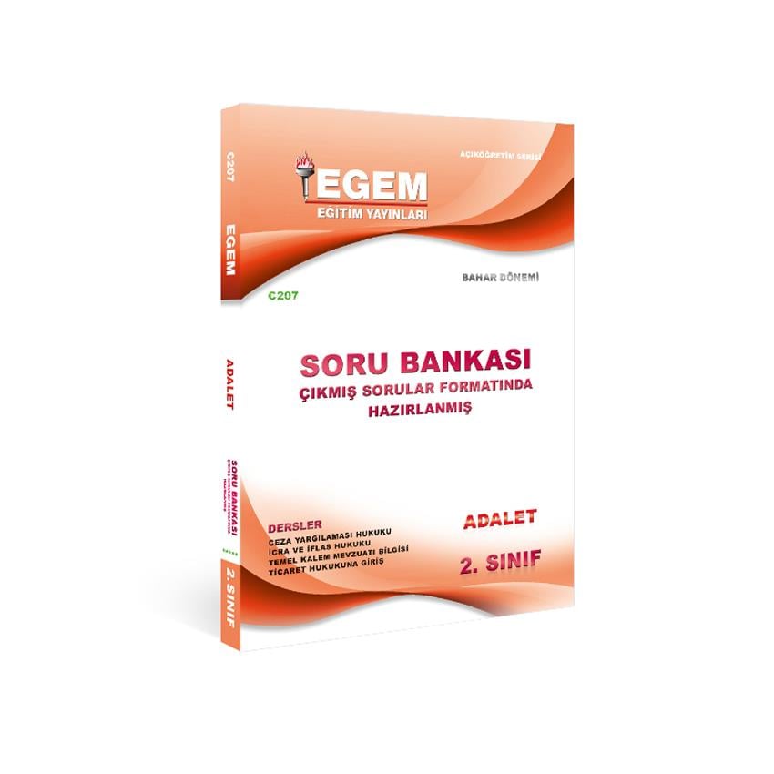 AÖF 2. SINIF ADALET BAHAR DÖNEMİ 4. YARIYIL SORU BANKASI