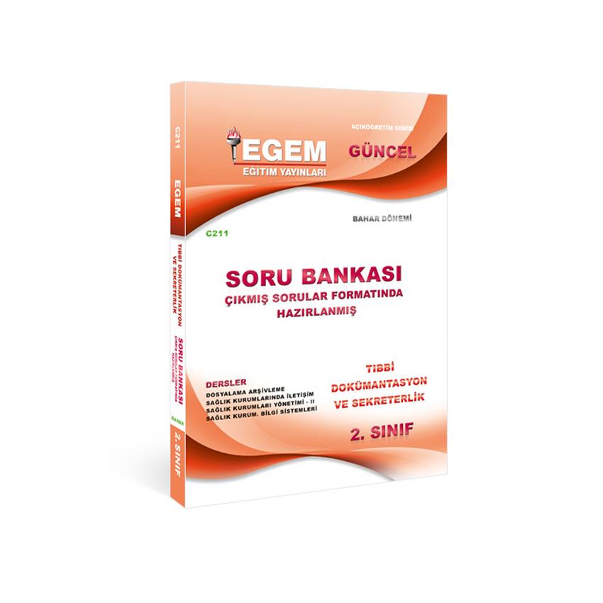 AÖF 2. SINIF TIBBİ DOKÜMANTASYON VE SEKRETERLİK BAHAR DÖNEMİ 4. YARIYIL SORU BANKASI