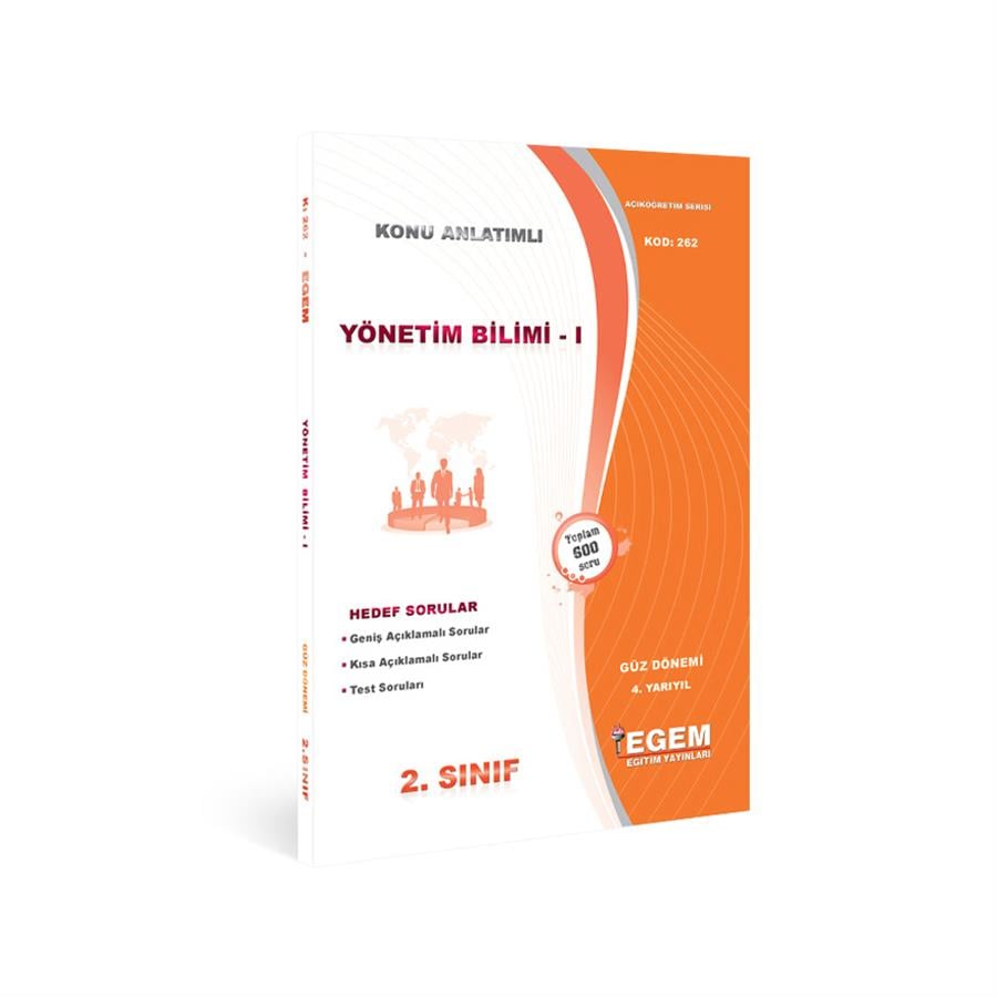 AÖF 2. SINIF YÖNETİM BİLİMİ - I GÜZ DÖNEMİ 3. YARIYIL KONU ANLATIMLI SORU BANKASI