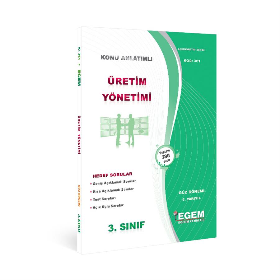 AÖF 3. Sınıf Üretim Yönetimi Güz Dönemi Konu Anlatımlı Soru Bankası