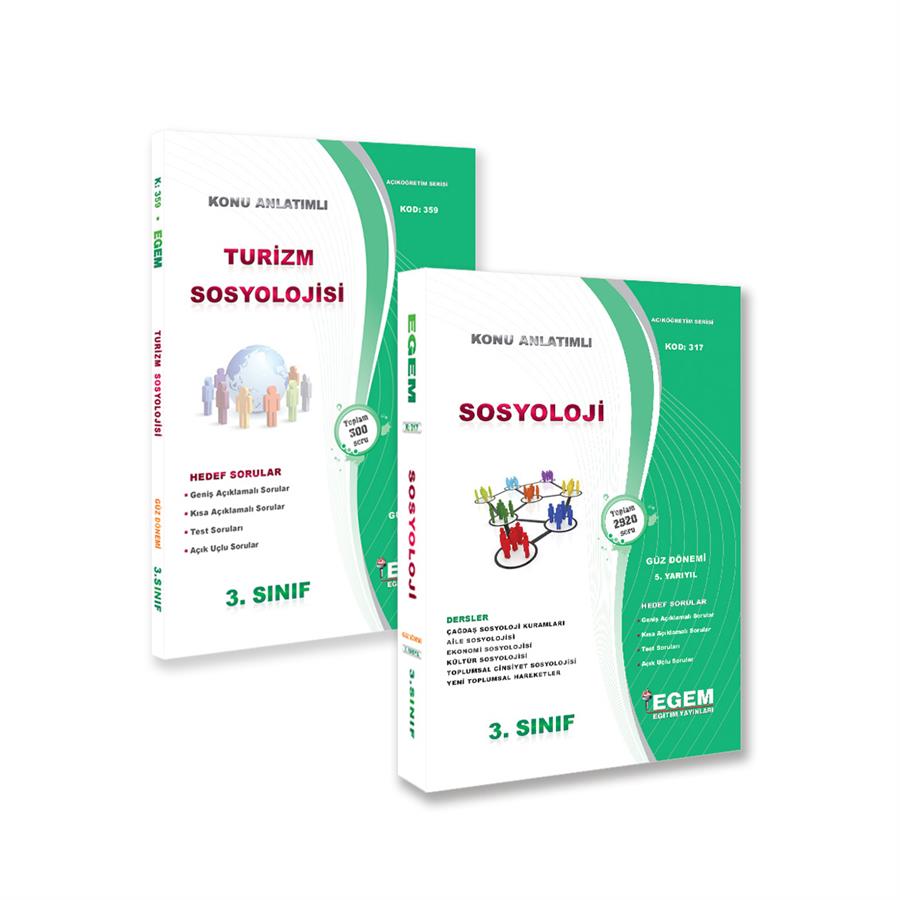 AÖF 3. SINIF SOSYOLOJİ GÜZ DÖNEMİ 5. YARIYIL KONU ANLATIMLI SORU BANKASI