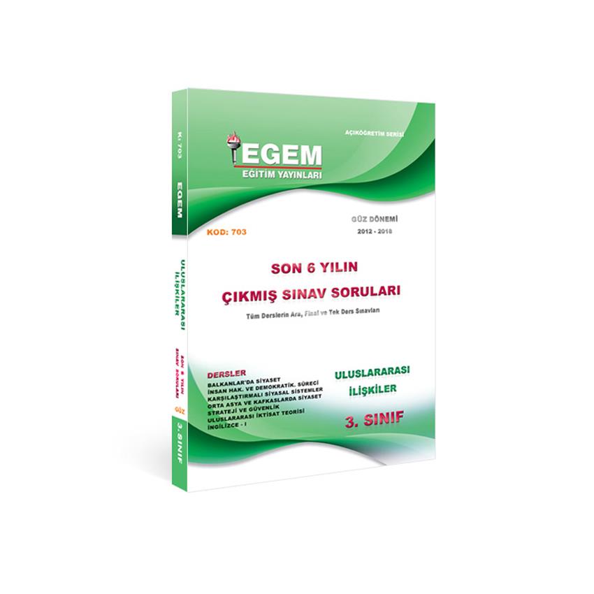 AÖF 3. SINIF ULUSLARARASI İLİŞKİLER GÜZ DÖNEMİ 5. YARIYIL  ÇIKMIŞ SINAV SORULARI
