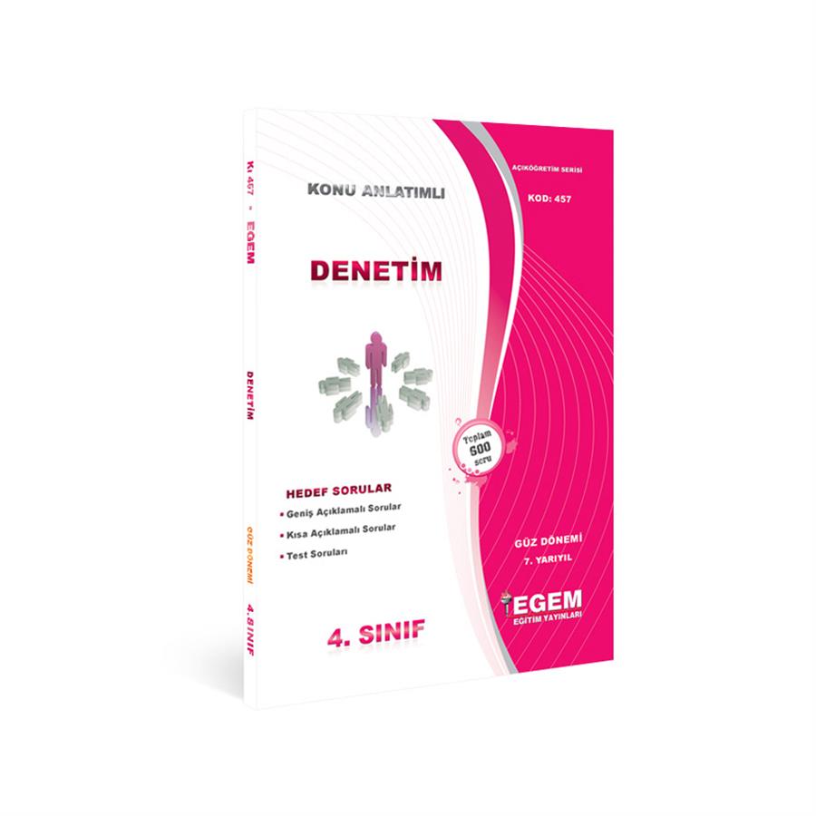 AÖF 4. SINIF DENETİM GÜZ DÖNEMİ 7. YARIYIL KONU ANLATIMLI SORU BANKASI