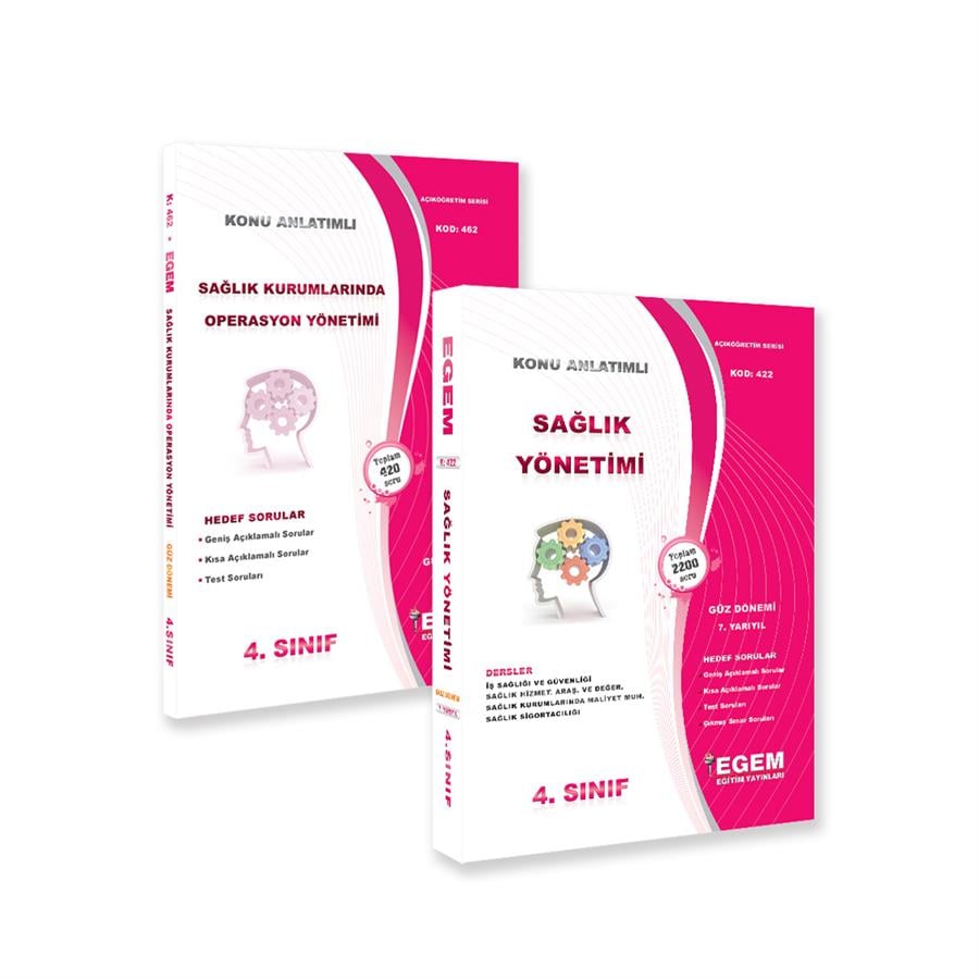 AÖF 4. SINIF SAĞLIK YÖNETİMİ GÜZ DÖNEMİ 7. YARIYIL KONU ANLATIMLI SORU BANKASI