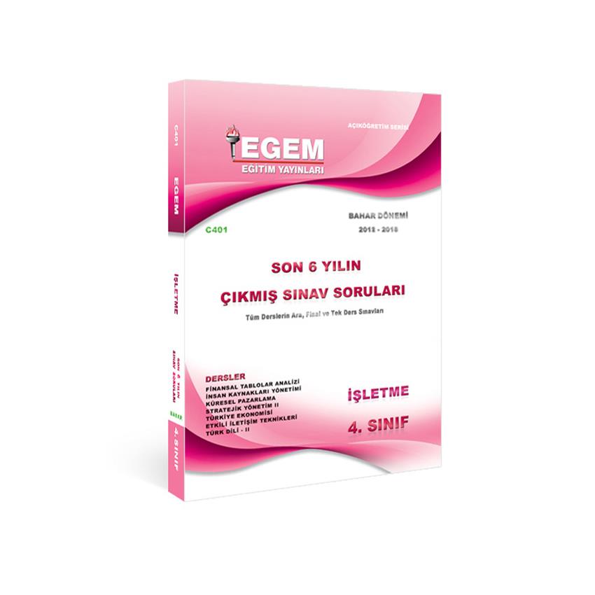 AÖF 4.SINIF İŞLETME BAHAR DÖNEMİ 8. YARIYIL ÇIKMIŞ SINAV SORULARI 
