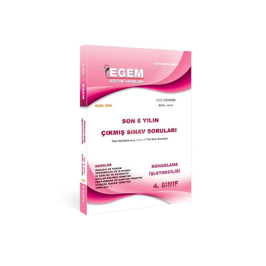 AÖF 4.SINIF KONAKLAMA İŞLETMECİLİĞİ GÜZ DÖNEMİ 7. YARIYIL ÇIKMIŞ SINAV SORULARI 