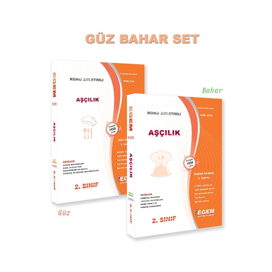 AŞÇILIK 2. SINIF GÜZ VE BAHAR DÖNEMİ KONU ANLATIMLI SORU BANKASI