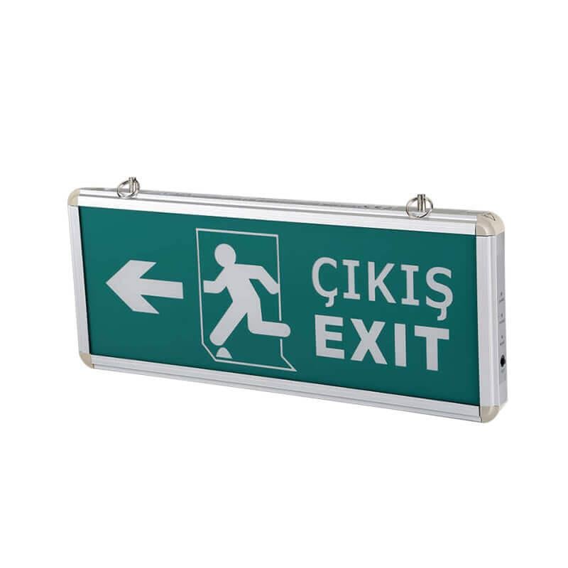 Cata Ledli Acil Çıkış Levhası Koşan Adam \ Yan Ok CT-9170