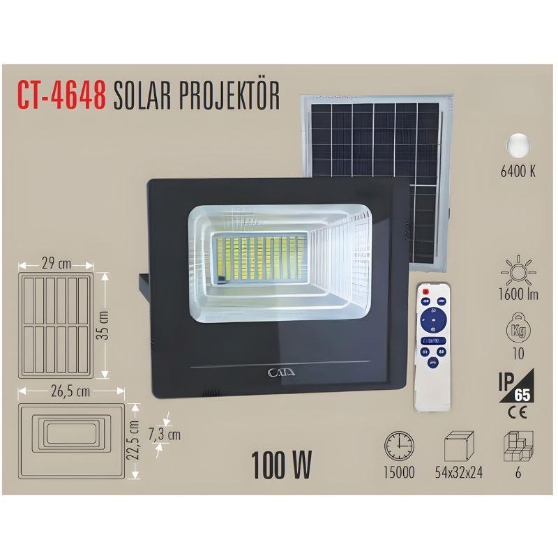 CT-4648 100W Solar Projeksiyon Beyaz