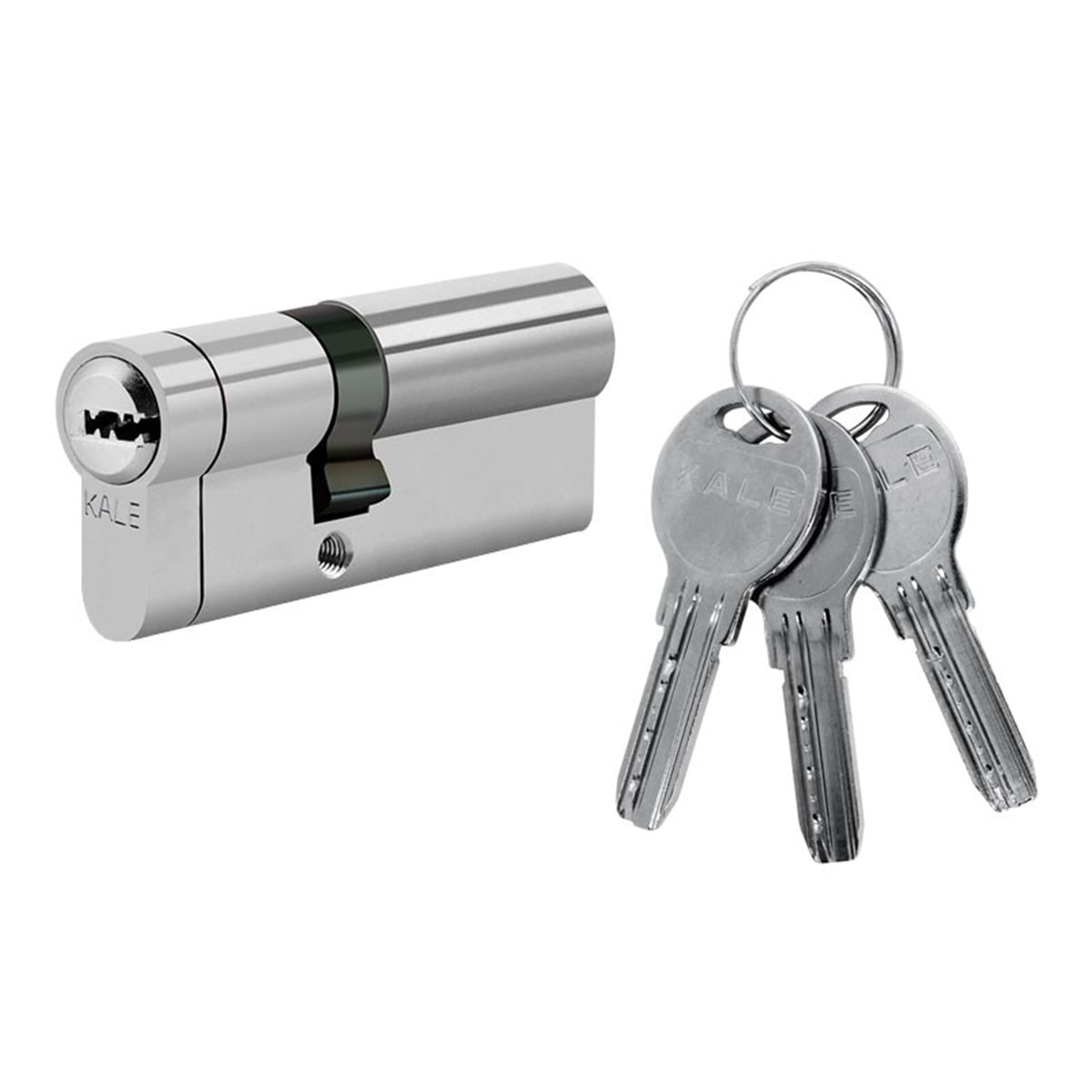 KALE TUZAKLI SİSTEM BAREL ÇELİK PİMLİ 68mm NİKEL