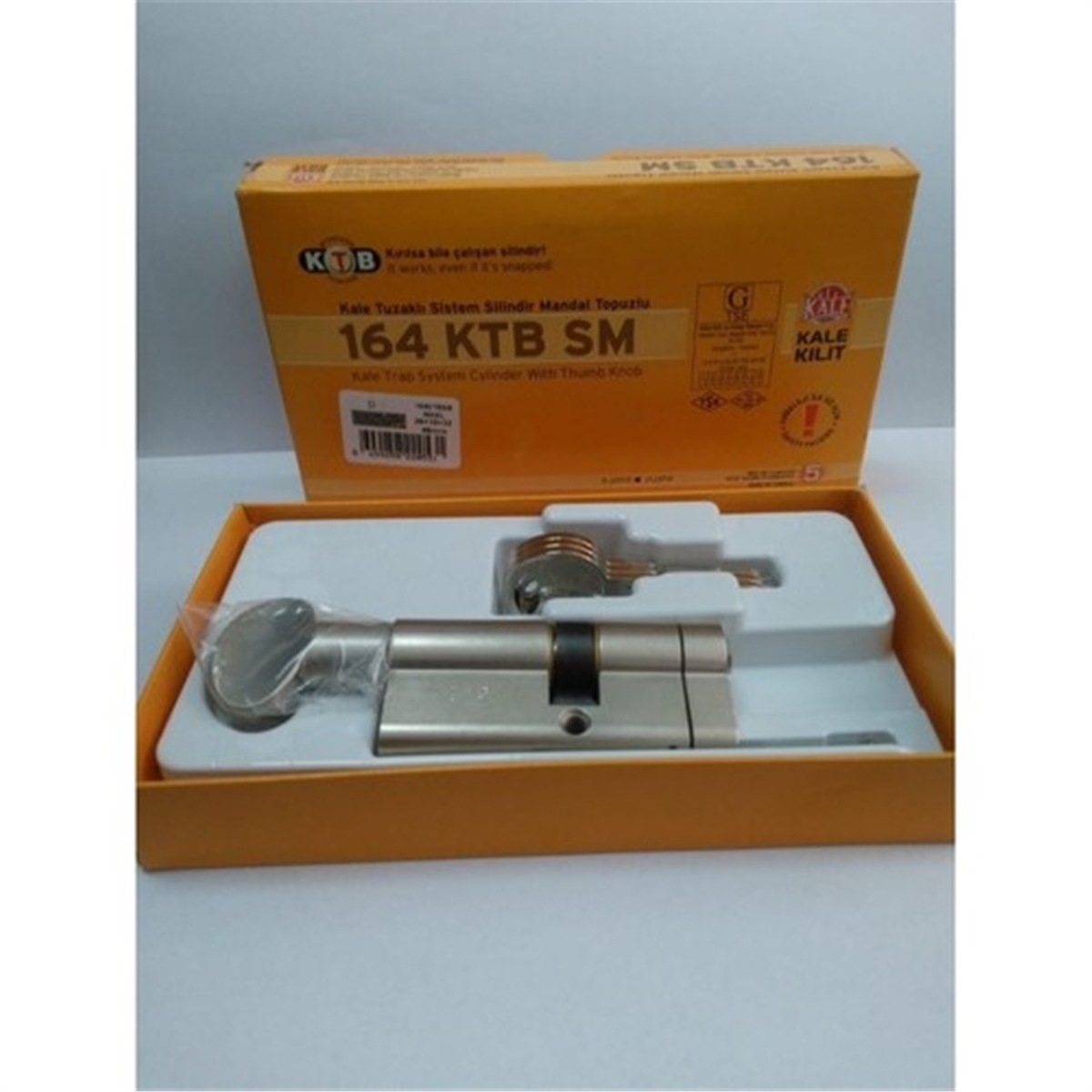 Kale Tuzaklı Sistem Mandal Topuzlu 68 mm Nikel K164KTBSM-4