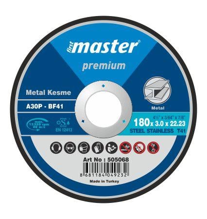 Master Metal Kesici Düz 180x3.0x22.23