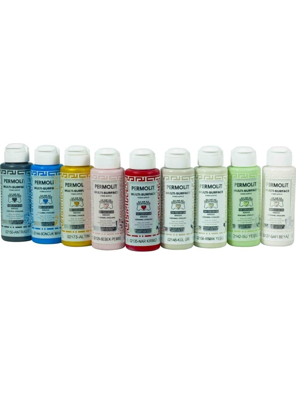 Permolit Multi Surface Akrilik Boya Metalik Altın Sedef 120 ml