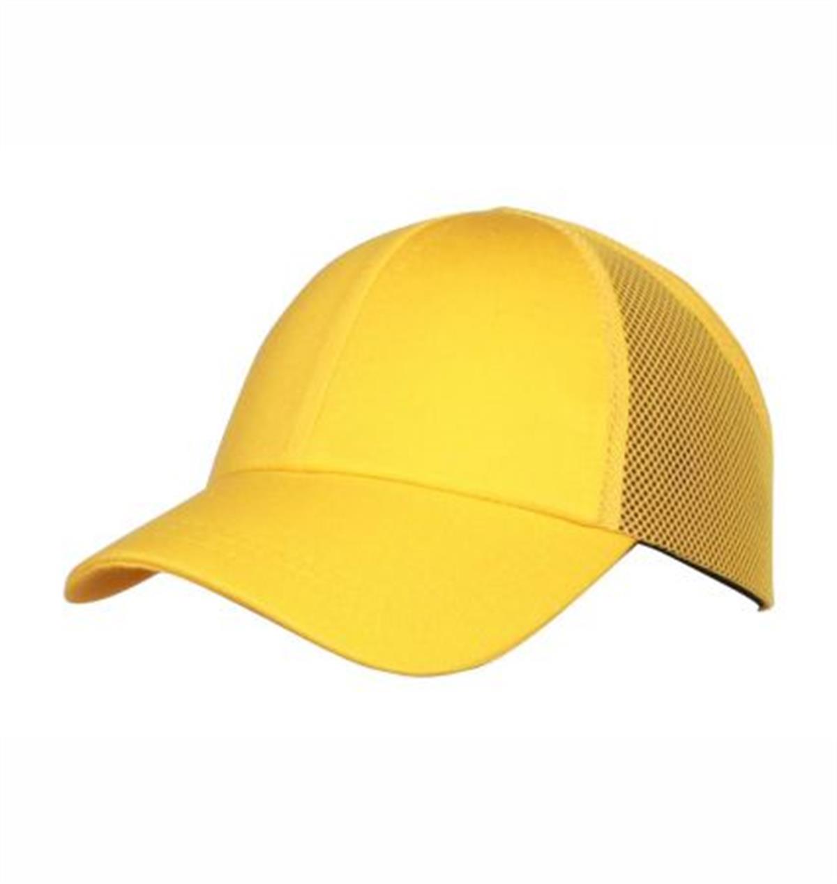 Şapkalı Baret Sport Model Sarı