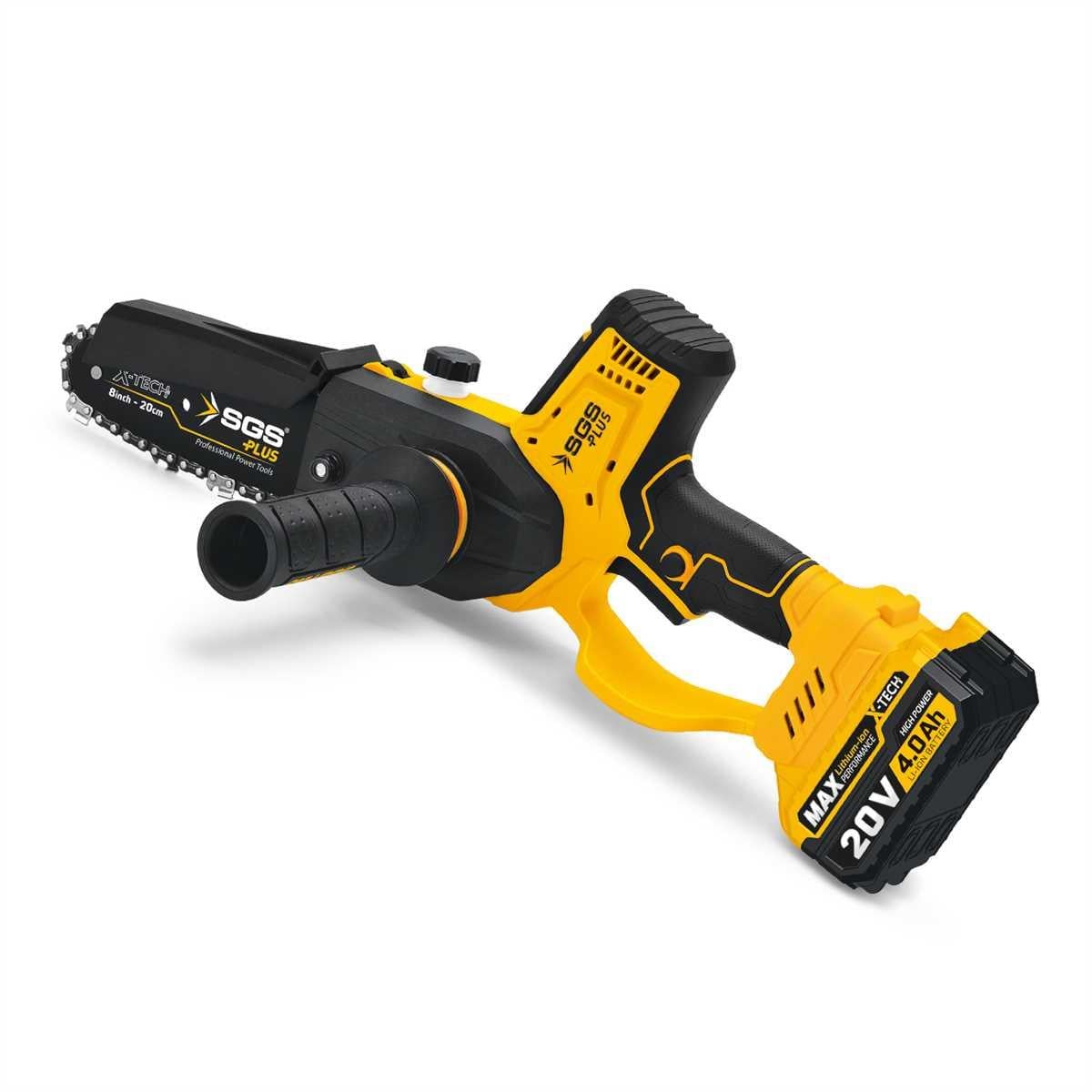Sgs Akülü Ağaç Budama Testere 200mm 20V 2*4.0Ah SGS5310