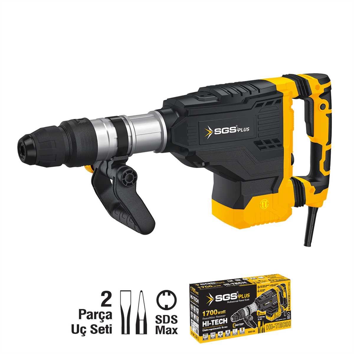 Sgs Elektropnomatik Kırıcı Sds Max 1700Watt 45 Joules 11 Kg SGS5186