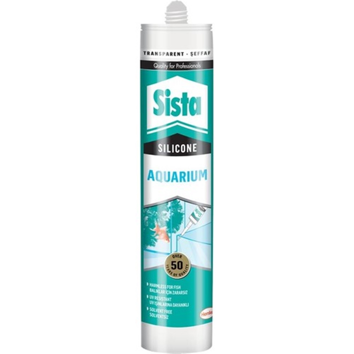 SİSTA AKVARYUM SİLİKON 310 ML ŞEFFAF