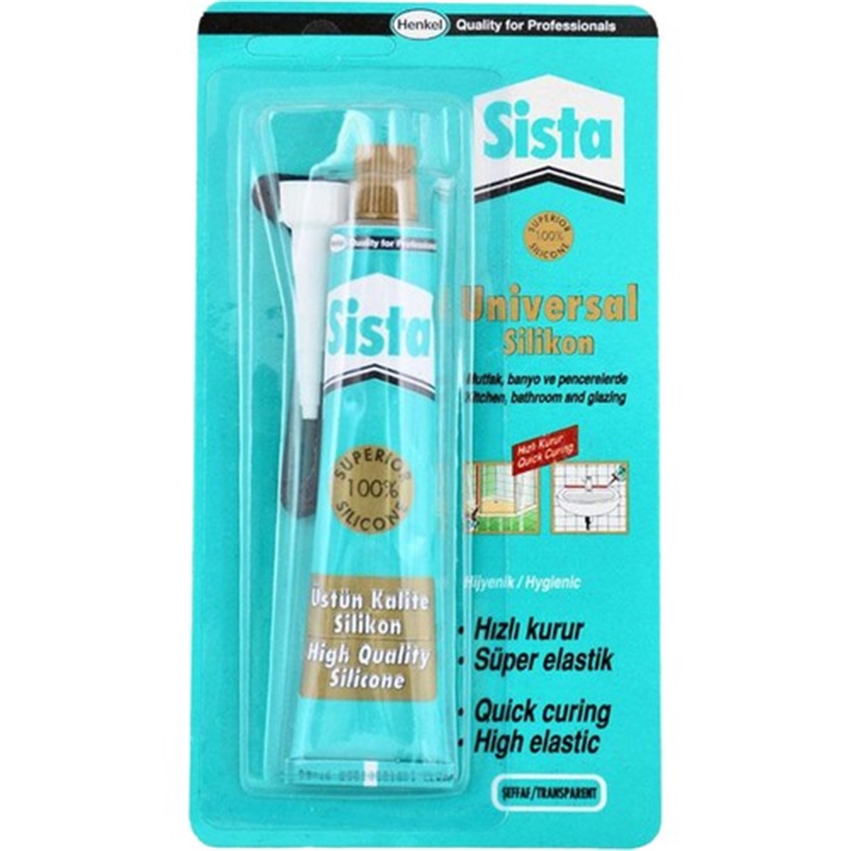 SİSTA UNİVERSAL SİLİKON 50gr ŞEFFAF