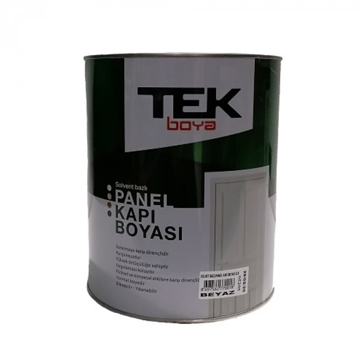 TEK PANEL KAPI BOYASI SENTETİK BEYAZ 1/1