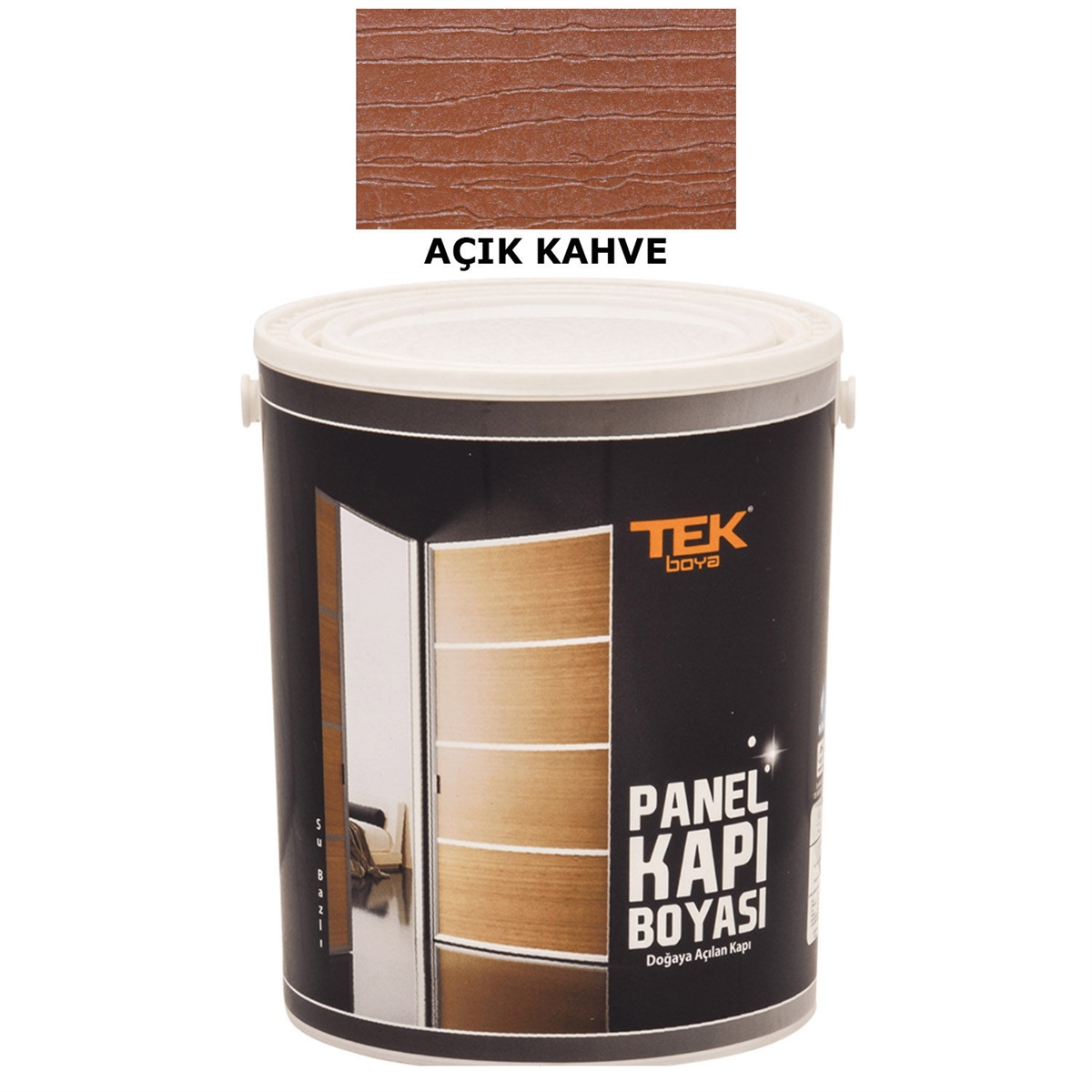 TEK PANEL KAPI BOYASI SU BAZLI  A.KAHVE 3/1