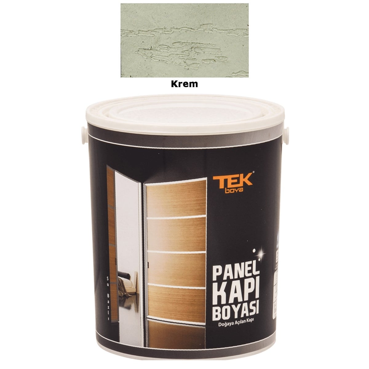 TEK PANEL KAPI BOYASI SU BAZLI  KREM 3/1