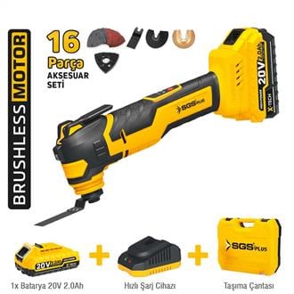 Sgs Akülü Multi-Tools Kesici Ve Raspalama Makinesi 20V 1*2.0Ah SGS5435