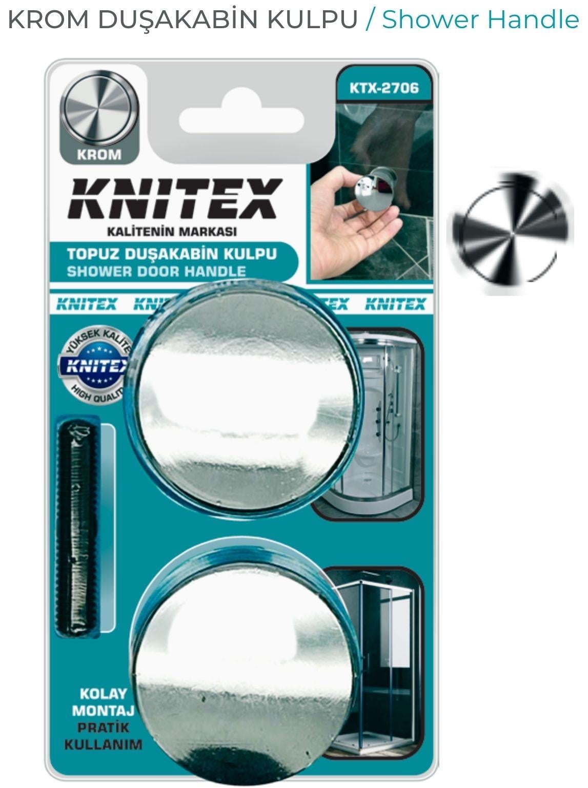 Knitex Duş Kabini Kulpu 2'li Topuz KTX-2706