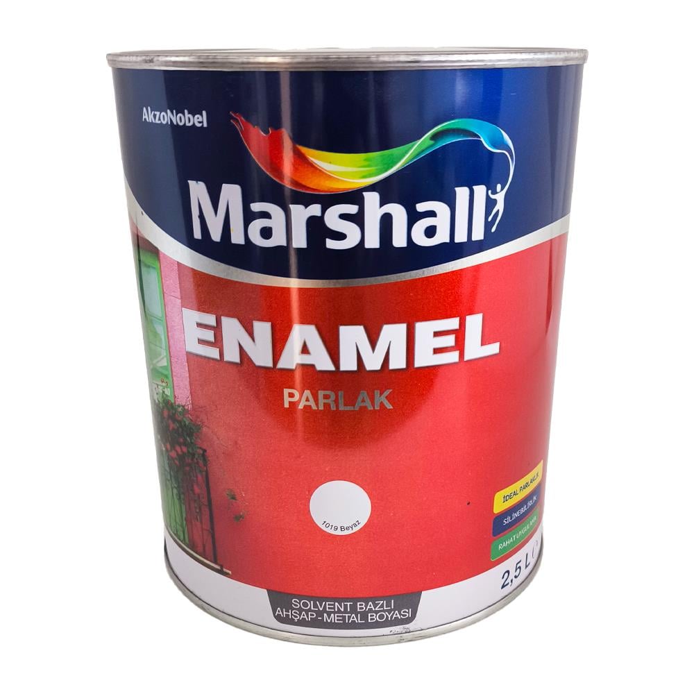 Marshall Enamel Parlak Beyaz 2,5 lt