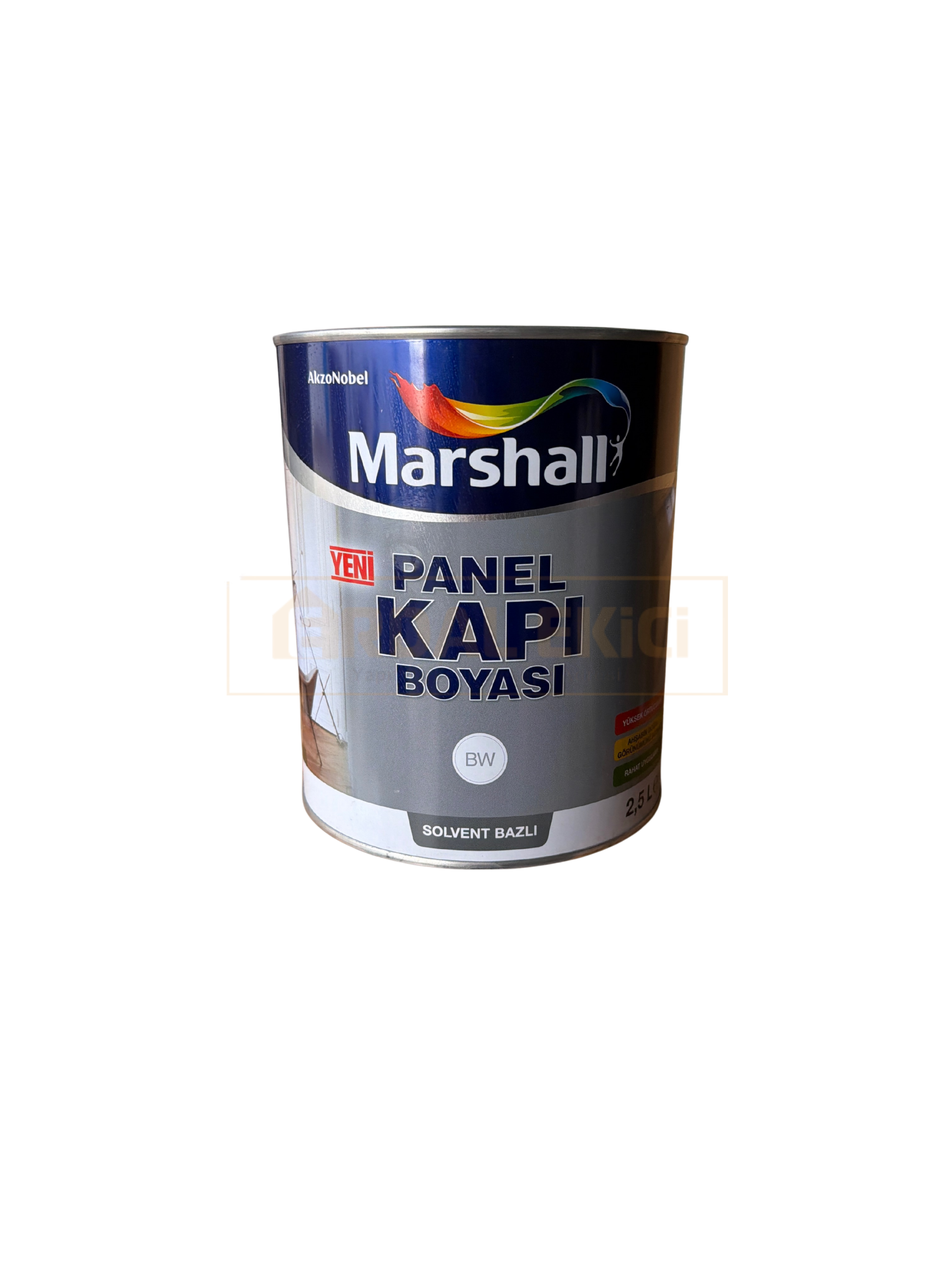Marshall Solvent Panel Kapı Boyası BW Baz 2,5 lt