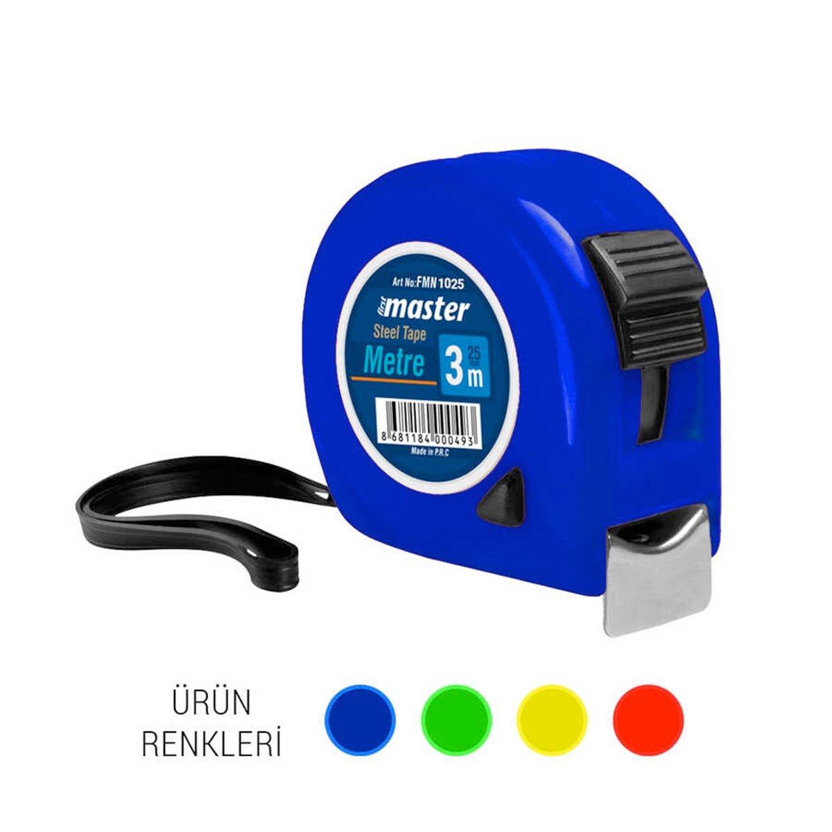 MASTER ŞERİT METRE 3 mt x 16 mm 