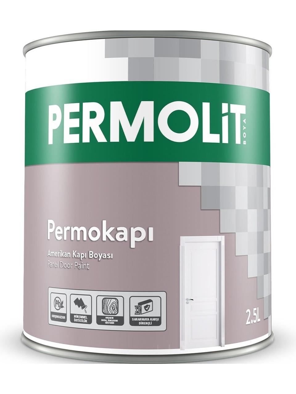 Permolit Solvent Amerikan Kapı Boyası Beyaz 2,5lt-3/1