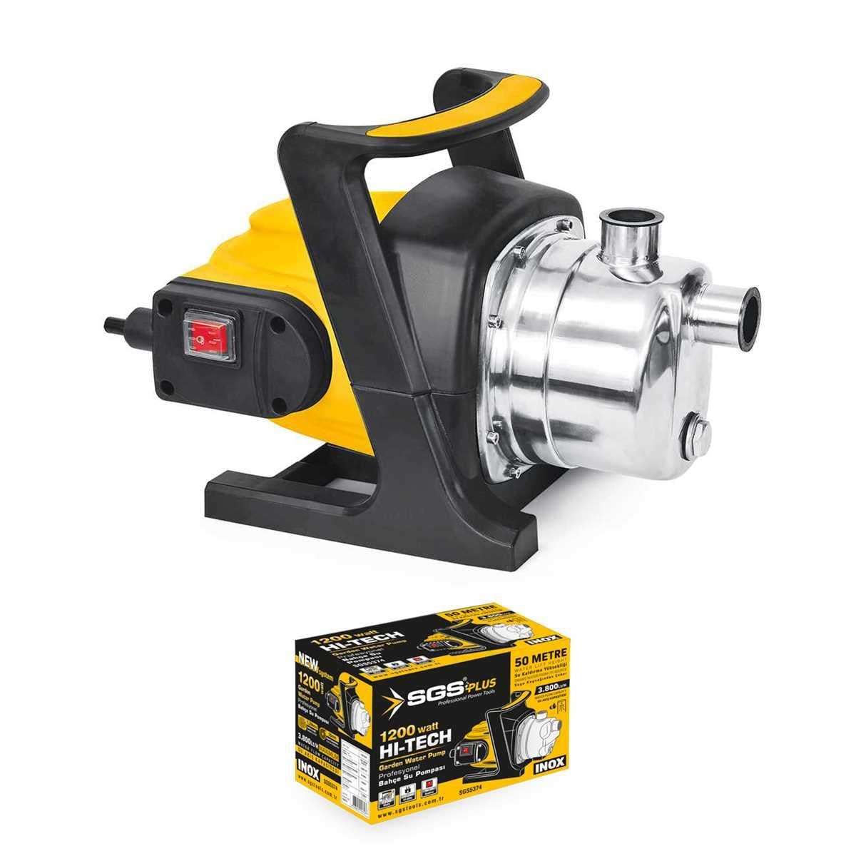 Sgs Bahçe Pompası 1200Watt (Inox) SGS5374