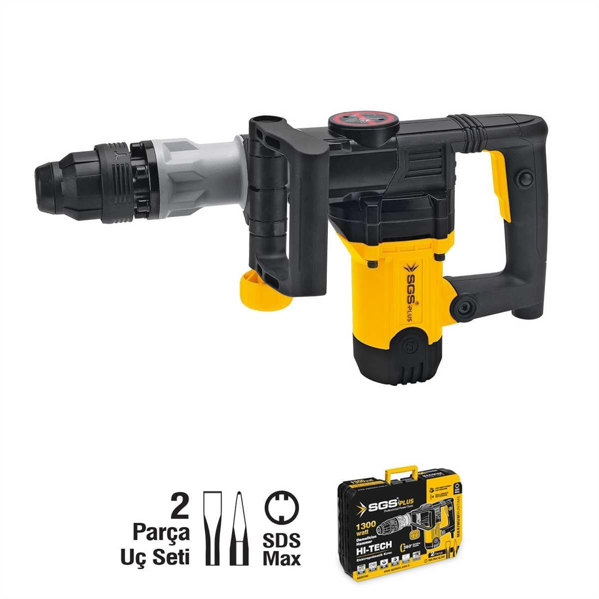 Sgs Elektropnomatik Kırıcı Sds Max 1300Watt 23 Joules 7 Kg SGS5184