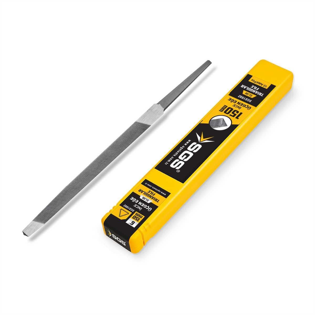 Üçgen Eğe Slim İnce Diş 150mm 6