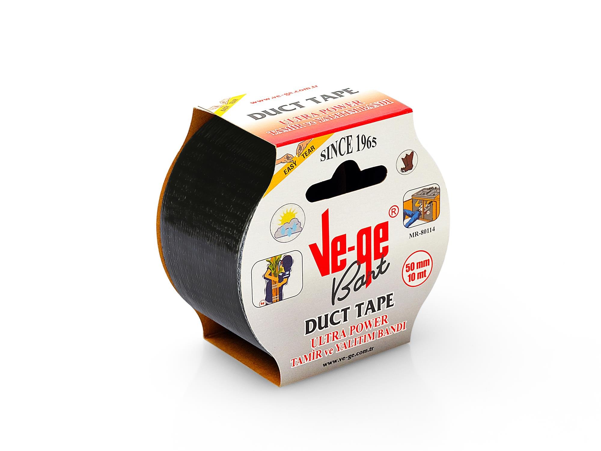 Vege Tamir Bandı Siyah 50mm x 10m
