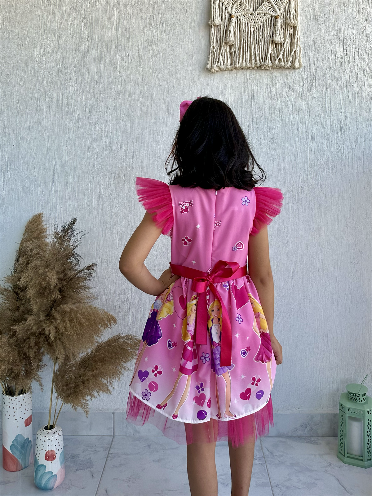 Barbie Kız Çocuk Elbisesi