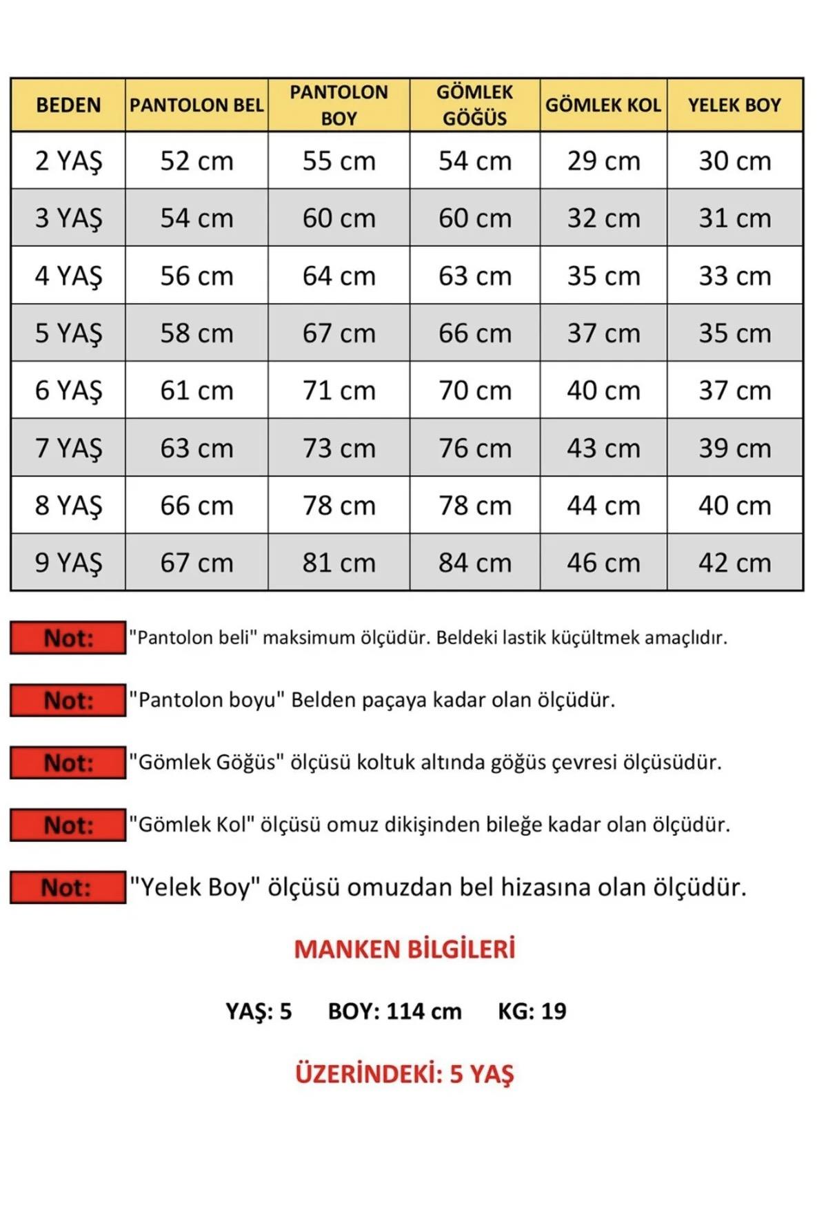 Lacivert Zincir Detaylı Erkek Çocuk Smokin Takım