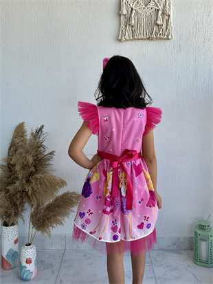 Barbie Kız Çocuk Elbisesi