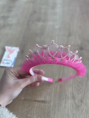 Fuşya Prenses Kız Çocuk Tacı