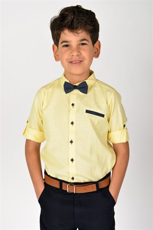 Kemerli Papyonlu Erkek Çocuk Takımı