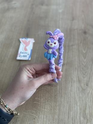 Mor Tavşancıklı Kız Çocuk Tacı